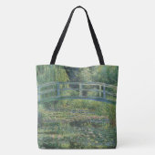 睡蓮の池、風景油絵、モネ トートバッグ (裏面)