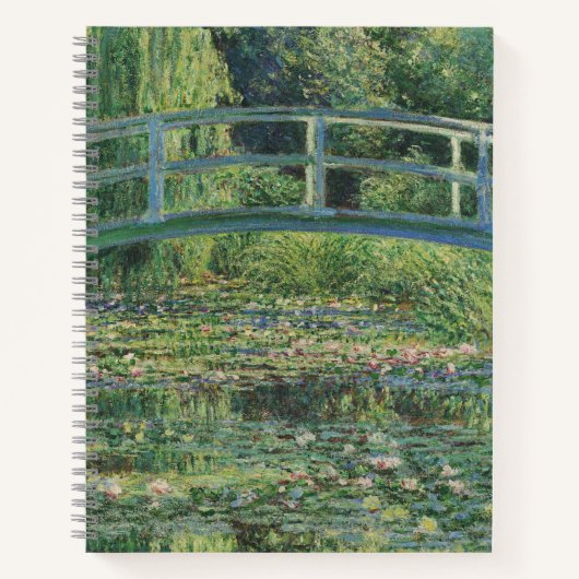 睡蓮の池、風景油絵、モネ ノートブック (正面)