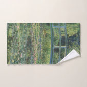 睡蓮の池、風景油絵、モネ ハンドタオル (ハンドタオル)
