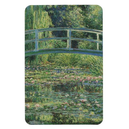 睡蓮の池、風景油絵、モネ マグネット (縦)
