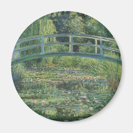 睡蓮の池、風景油絵、モネ マグネット (正面)