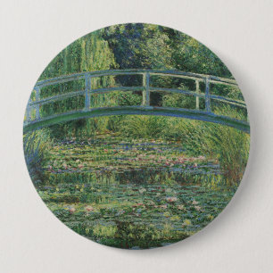 睡蓮の池、風景油絵、モネ 缶バッジ
