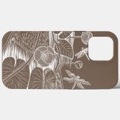 睡蓮の茶色のグラフィック Case-Mate iPhoneケース (裏面 (横))