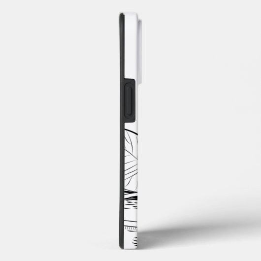 睡蓮イエローグラフィック Case-Mate iPhoneケース (裏面 / 右)