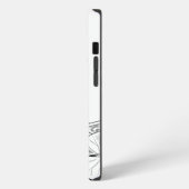 睡蓮イエローグラフィック iPhoneケース (左側面)