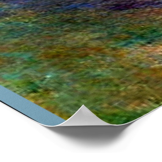 睡蓮ピンク – クロード・モネの美しい芸術 ポスター (角)