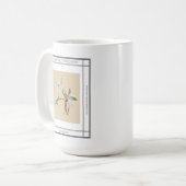 睡蓮ヴィンテージ母の日 コーヒーマグカップ (正面左)