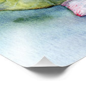 睡蓮日本のと蓮の花 フォトプリント            (角)