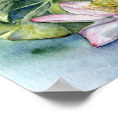 睡蓮日本のと蓮の花 ポスター (角)