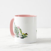 睡蓮日本のと蓮の花 マグカップ (正面左)
