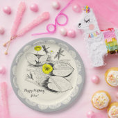 睡蓮版木、銅版、版画 ペーパープレート (パーティー)