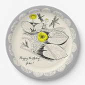 睡蓮版木、銅版、版画 ペーパープレート (正面)