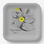 睡蓮版木、銅版、版画 ペーパープレート (正面)