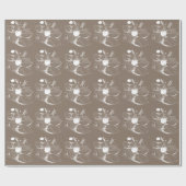 睡蓮版木、銅版、版画 ラッピングペーパー (フラット)