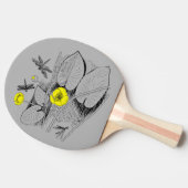 睡蓮版木、銅版、版画 卓球ラケット (横)