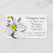 睡蓮版木、銅版、版画 名刺 (裏面)