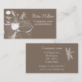 睡蓮版木、銅版、版画 名刺 (正面/裏面)