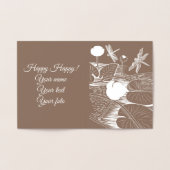 睡蓮版木、銅版、版画 箔カード (内部)