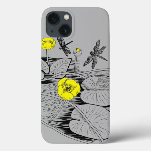 睡蓮版木、銅版、版画 Case-Mate iPhoneケース (裏面)