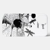 睡蓮版木、銅版、版画 Case-Mate iPhoneケース (裏面 (横))