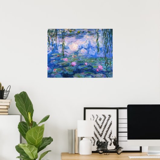 睡蓮1 ポスター (ホームオフィス)
