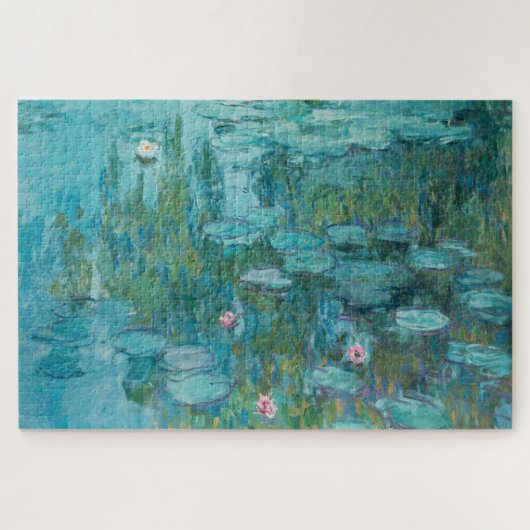 睡蓮、クロード・モネの傑作油絵 ジグソーパズル (横)