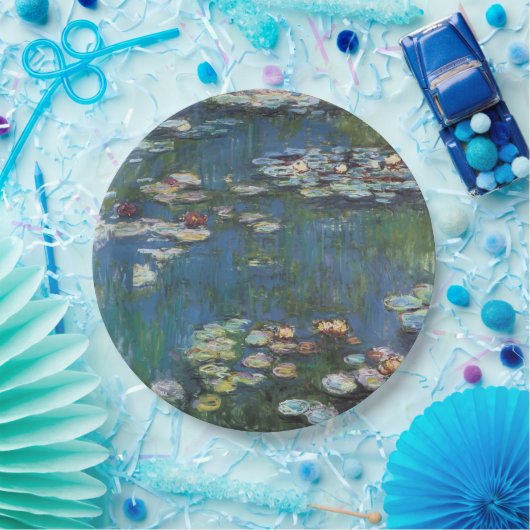 睡蓮、クロード・モネ絵画の多くの一つ ペーパープレート (パーティー)