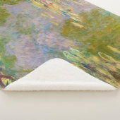 睡蓮 |クロード・モネ | シェルパブランケット (3/4)