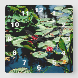 睡蓮 スクエア壁時計