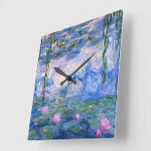 睡蓮 スクエア壁時計 (傾斜)