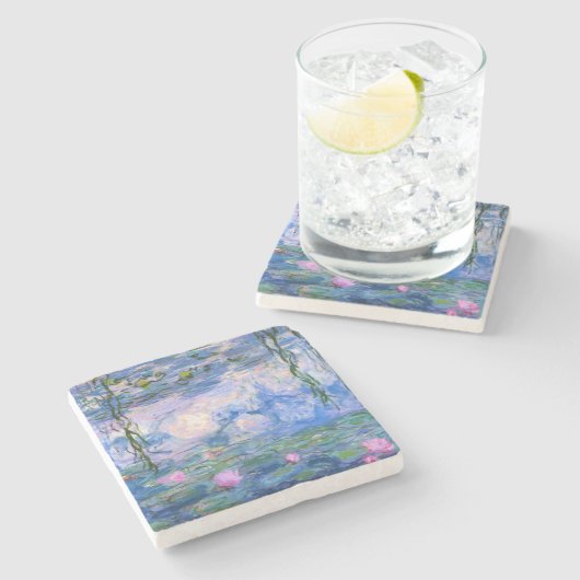 睡蓮 ストーンコースター (横)