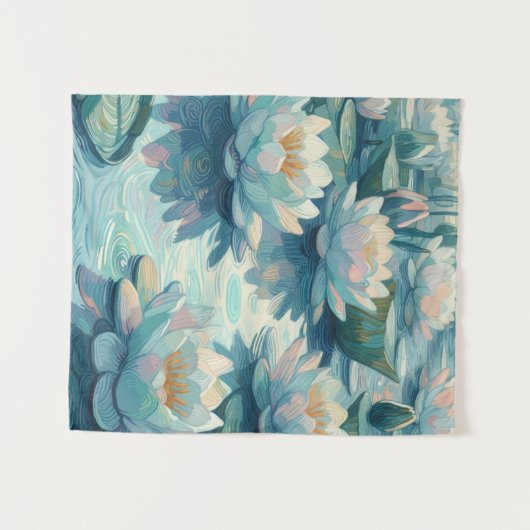 睡蓮 タペストリー (正面(横))