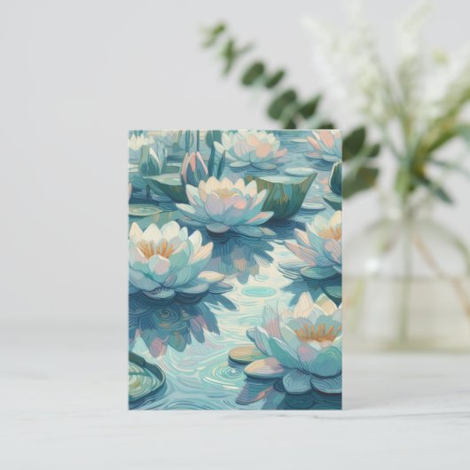 睡蓮 ポストカード (スタンド正面)