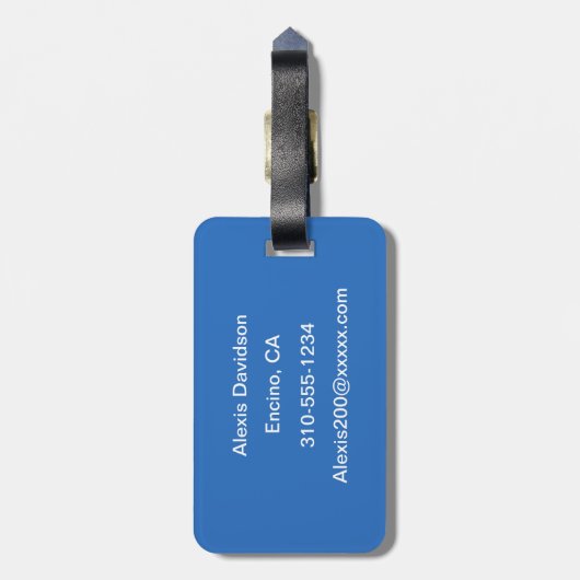 睡蓮 ラゲッジタグ (裏面縦)