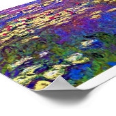 睡蓮 – 印象派絵画ズバイMonet ポスター (角)