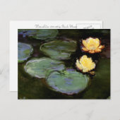 睡蓮： 1897-98モネ ポストカード (正面/裏面)