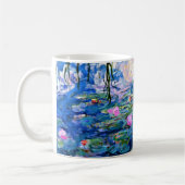 睡蓮、1919年、クロード・モネ著。 コーヒーマグカップ (左)