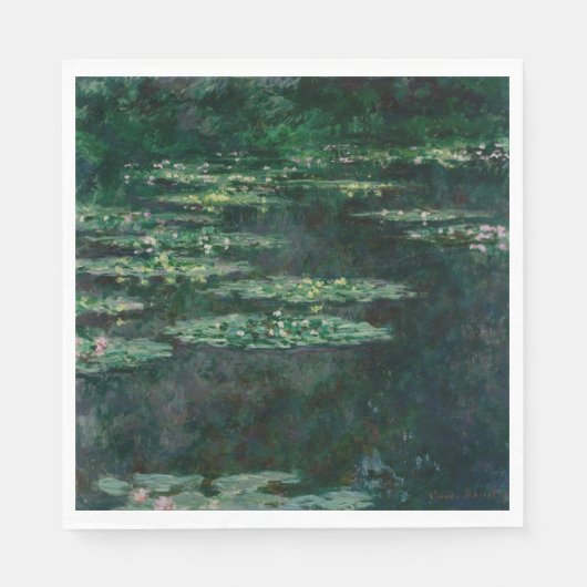 睡蓮(by Claude Monet) スタンダードランチョンナプキン (正面)
