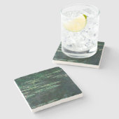 睡蓮(by Claude Monet) ストーンコースター (横)