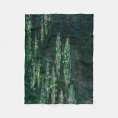 睡蓮(by Claude Monet) フリースブランケット (正面)