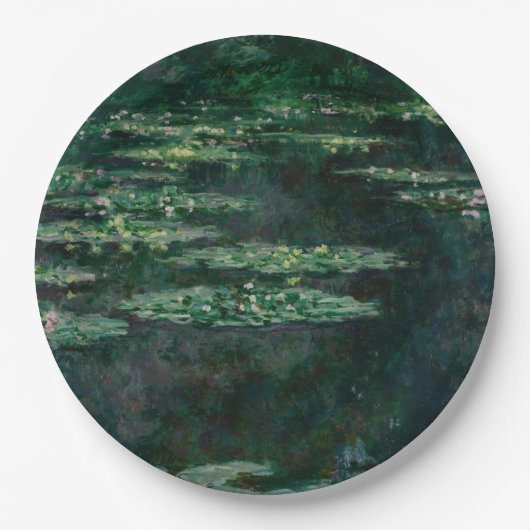 睡蓮(by Claude Monet) ペーパープレート (正面)