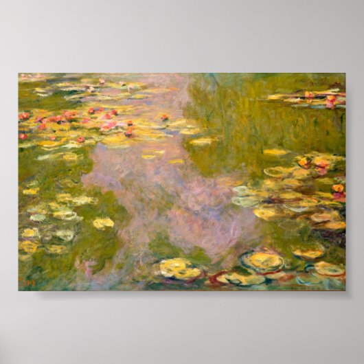 睡蓮 – Claude Monet Poster ポスター (正面)
