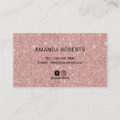 睫毛サロンバラ金ゴールドブラシストロークターコイズ 名刺 (裏面)