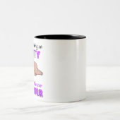 睾丸おもしろいがん認識度贈与 ツートーンマグカップ (中央)