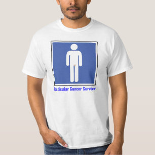 睾丸癌の生存者 Tシャツ