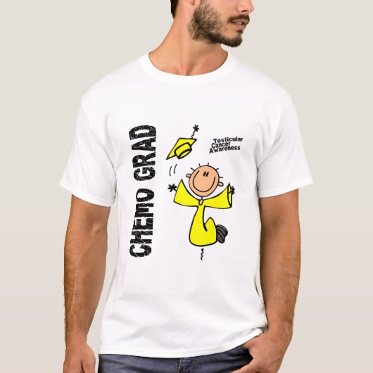 睾丸癌CHEMOの卒業生1 Tシャツ (正面)
