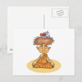 瞑想おもしろい ポストカード (正面/裏面)