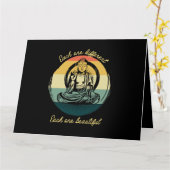 瞑想ことわざ各1つの違う美しい芽 カード (黄色い花)