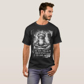 瞑想するカエル 思う故に在らず Tシャツ (正面フル)