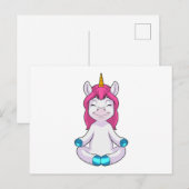 瞑想するユニコーン ポストカード (正面/裏面)